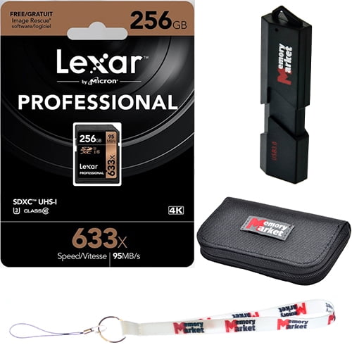 Lexar 256GB SDXC Professional 633x UHS1 U3 SD XC Memory Card