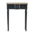 thumbnail image 6 of East at Main Traditional Solid Wood 1-Drawer Storage Console Table, Black, 6 of 8