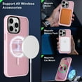 thumbnail image 2 of Strong Magnetic for iPhone 14 Pro Max Case [Compatible with Magsafe] [10FT Military Grade Protective] Translucent Matte Slim Shockproof Case for iPhone 14 Pro Max 6.7"-Pink, 2 of 7