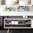 thumbnail image 5 of 2-Pack Under Shelf Basket Storage, Under Cabinet Paper Plate Dispenser Hanging Organizer Holds up to 22lbs, Add Shelves for Pantry Closet, 11.3“d x 12.3" w, White, 5 of 7