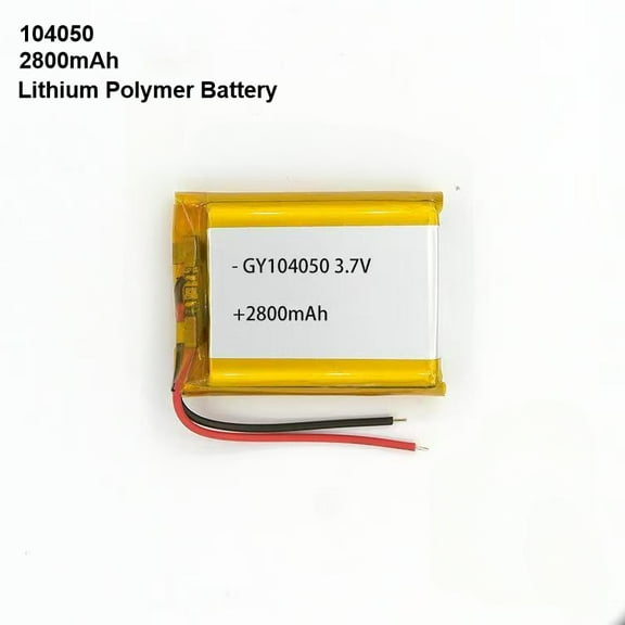 3.7V 2800mAh Li-Ion Battery 104050 Lithium Polymer Rechargeable Battery For Bluetooth Headset GPS Toy