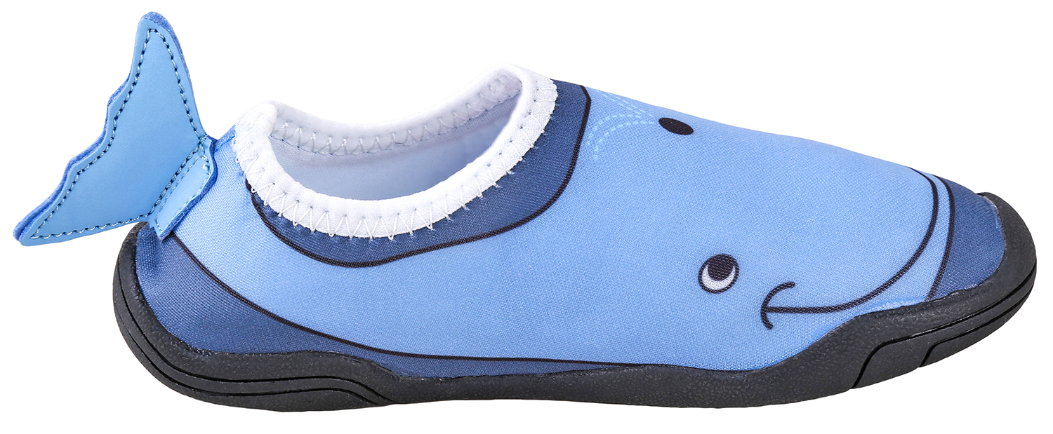 Lil' Fins Kids Water Shoes - Beach Shoes | Summer Fun | 3D Toddler Water Shoes Kids | Quick Dry | Swim Shoes Whale 10/11 M US - image 2 of 5