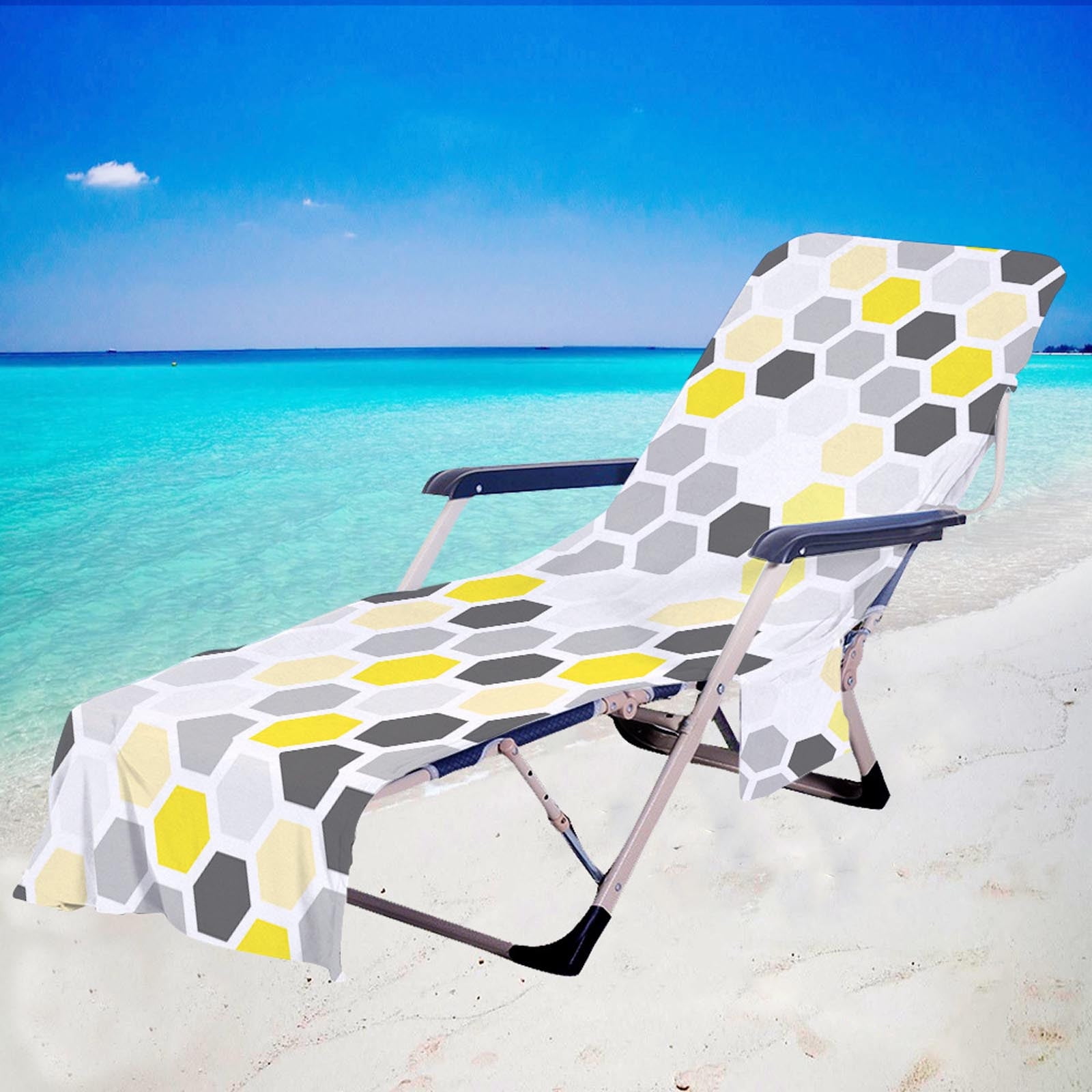 beach chair cover with pillow