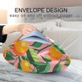 thumbnail image 4 of Yayeee Pillowcase Standard Size Set of 2 Satin Wrinkle Resistant Pillow Case, Pink Oranges, 4 of 8