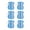 Blue, variant on 6PCS Daily Schedule Planner Wipeable Checklist Board To improve Time Management Skills