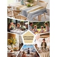 thumbnail image 6 of Brown Gray Tablecloth Rectangle Table Cloth 60x102,Waterproof Outdoor Table Cloth Covers Decorative Table Protector,Vintage Abstract White Ombre Texture Washable Table Cover for Kitchen Dinning Party, 6 of 8