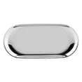 thumbnail image 1 of Nordic Style Stainless Storage Tray Cosmetics Jewelry Cake Plate for Office Desks(Silver L), 1 of 5