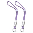 thumbnail image 3 of 2 piezas de guantes de esquí con correas de muñeca y cordón elástico. Púrpura blanco, 3 of 8