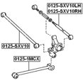 thumbnail image 2 of Febest REAR TRANSVERSE LINK # 0125-SXV10 OEM 48710-33030, 2 of 2