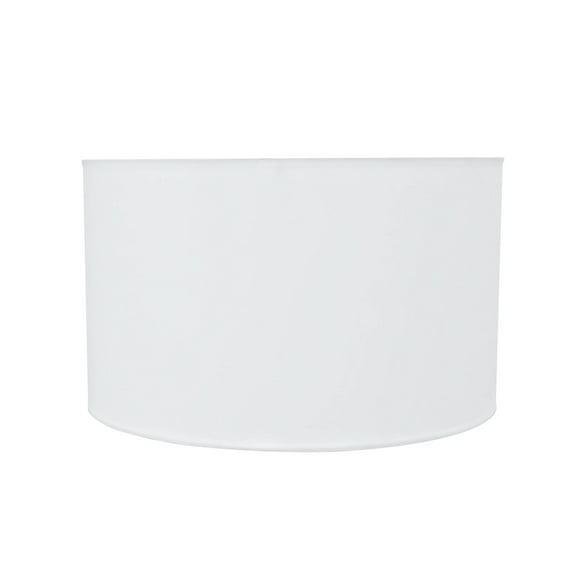 Aspen Creative 31007 Transitional Hardback Drum (Cylinder) Shape Spider Construction Lamp Shade in Off White, 17" wide (17" x 17" x 10")