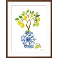 thumbnail image 2 of Art.com Lemon Chinoiserie II Art Print by Farida Zaman, Brown Frame Wall Art, 23" x 29", 2 of 5