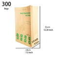 thumbnail image 1 of axGear Compostable Bags for Kitchen Food Waste Biodegradable Kraft Paper 300 Bags, 1 of 5