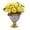 Yellow, variant on Nearly Natural Rose Artificial Arrangement in Urn with Gold Trimming