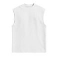 thumbnail image 4 of Mens Ribbed Tank Tops Textured Quick Dry Sleeveless Running Shirts Gym Muscle Bodybuilding Shirts for Men Big and Tall Size M-3XL White, 4 of 9