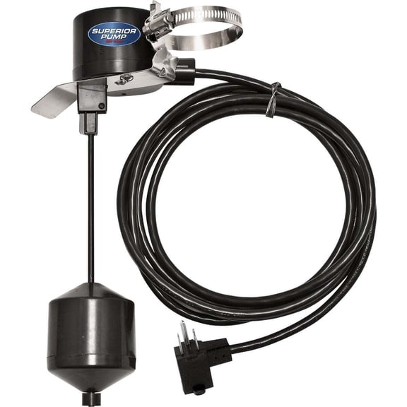 Superior Pump 10 ft. Vertical Hardware Utility Water Pump Switch with Tapered Float Ball