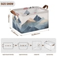 thumbnail image 7 of Yayeee Foldable Storage Basket for Shelves with Handles Waterproof Cloth Bins, Art Mountains, 7 of 7
