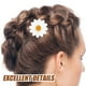 thumbnail image 5 of BRIGHTFUFU 10pcs pinzas para el cabello lindas margaritas girasol pernos de pelo pernos de pelo fresco para damas y niñas (blanco), 5 of 8