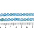 thumbnail image 5 of 5Strand Natural Blue Topaz Beads Strands Faceted Round 6mm Hole: 1mm 64~65pcs/strand 15.20~15.28 inch(38.6~38.8cm), 5 of 5
