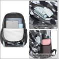thumbnail image 3 of 17 Inch Lightweight Backpack,PVC Waterproof Oxford Fabric, Ergonomically Designed, with Large Capacity, Camouflage Print, 3 of 5