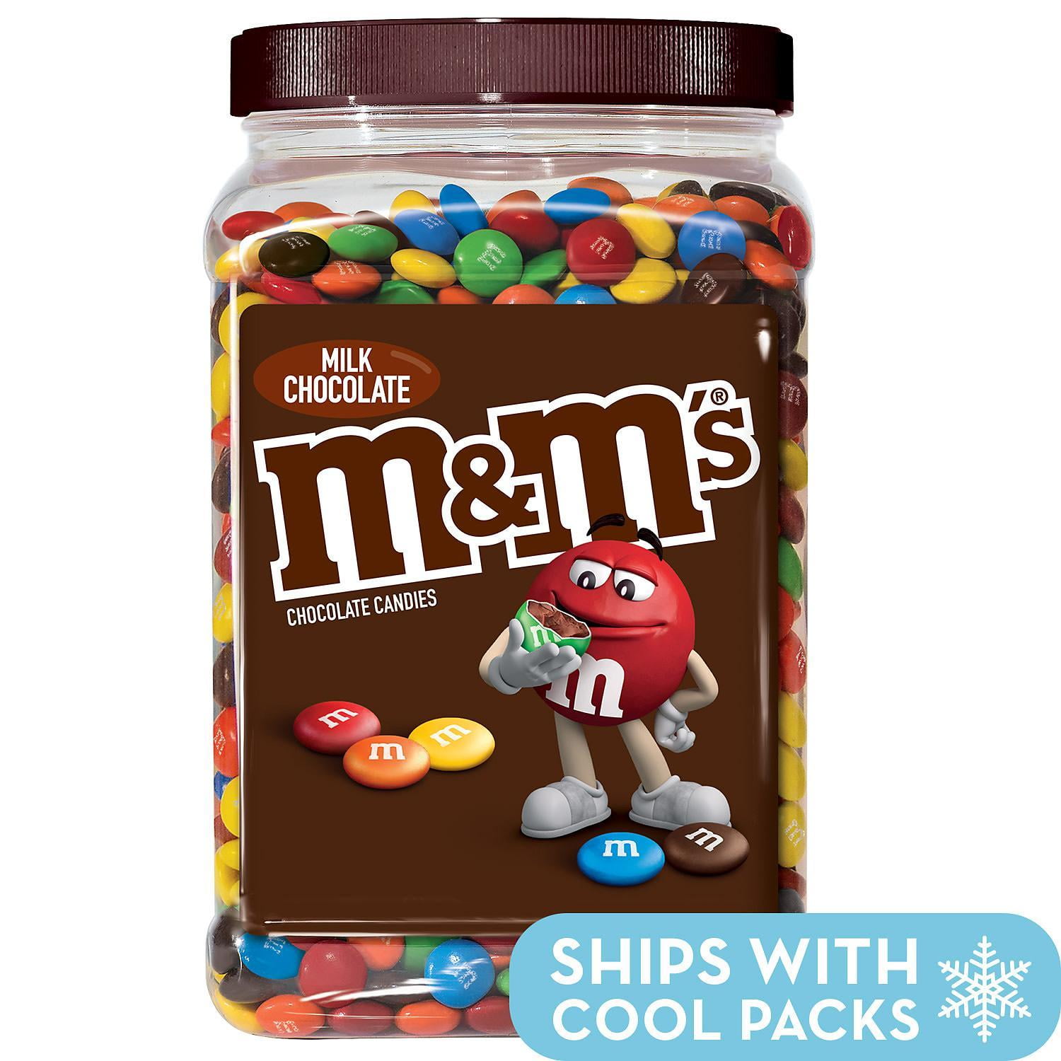 M&M's Milk Chocolate Plastic Jar, Pantry Size (62 oz.)