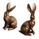 thumbnail image 5 of 2 estatuas de conejo vintage, figuras de conejo de resina, adornos de conejo, figuras de animales para estantería, 5 of 8