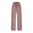 thumbnail image 6 of REALiKUN Linen Pants Women Cotton Linen Straight Leg Lightweight Pants Summer Pants, 6 of 6