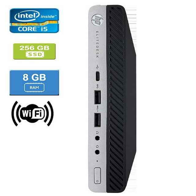 Refurbished: HP 800 G3 MINI Intel Core i5-6500 2.50 GHz, 8GB, 256GB SSD, Win 10 Pro