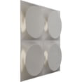 thumbnail image 2 of Ekena Millwork 11 7/8"W x 11 7/8"H Adonis EnduraWall Decorative 3D Wall Panel, Textured Metallic Silver (Covers 0.98 Sq. Ft.), 2 of 5