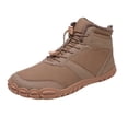 thumbnail image 5 of Mostsola Snow Boots for Women Men Lace up Barefoot Winter Boots High Top Plush Cozy Booties, 5 of 8