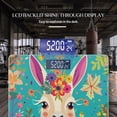 thumbnail image 3 of High Precision Body Weight Scale Smart Bathroom Scales with Large LCD Display(400lbs),Decorative for Bedroom-Cute Smiling Llama In The Middle Of Colorful Spring Flowers, 3 of 4