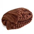 thumbnail image 2 of Plush Faux Rabbit Fur Throw Blanket – 60" × 80" Thick & Warm, Ultra Soft Fluffy Blanket for Couch, Bed, Sofa, Ideal Gift for Women (Brown), 2 of 7