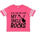 thumbnail image 3 of Inktastic For the Record, My Uncle Rocks Boys or Girls Toddler T-Shirt, 3 of 5