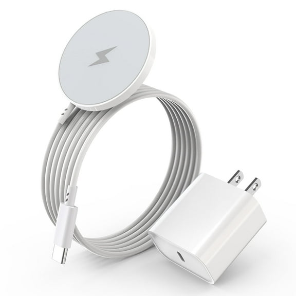 Magnetic Wireless Charger,15W Apple Fast Charger-6FT with USB C Wall Charger Block for iPhone 17 Pro Max/17 Pro/17 Air/17/16 Pro Max/16 Pro/16 Plus/16/15/14/13/12/Plus/Pro/Pro Max/AirPods 4/3/2/Pro 2