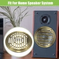 thumbnail image 3 of Unique Bargains 2 Pcs 4.5' Car Speaker Grills Cover Round 4.5 Inch Audio Subwoofer Protector with Screws ABS Bronze Tone, 3 of 8