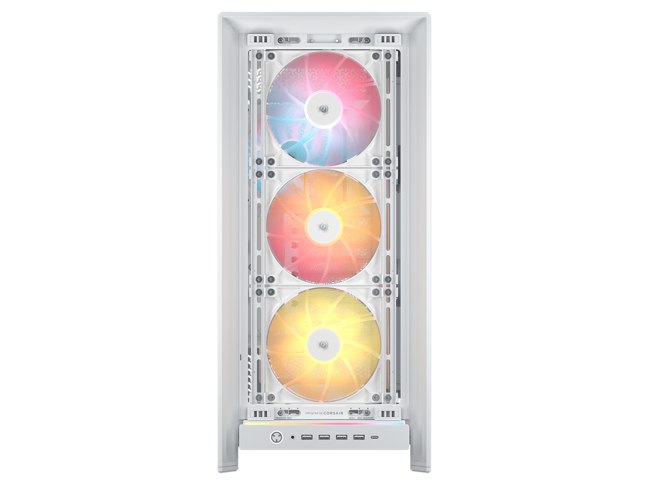 CORSAIR FRAME 5000D RS ARGB Modular High Airflow Mid-Tower PC Case, White – Fully Customizable Design –  InfiniRail™ Fan Mounting System – Fits Multiple 360mm Radiators or a 420mm Radiator – Reverse M