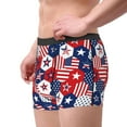 thumbnail image 2 of Kdxio Men's Boxer Briefs with American Stars2 Print - Comfortable and Breathable Underwear for Everyday Wear, 2 of 5