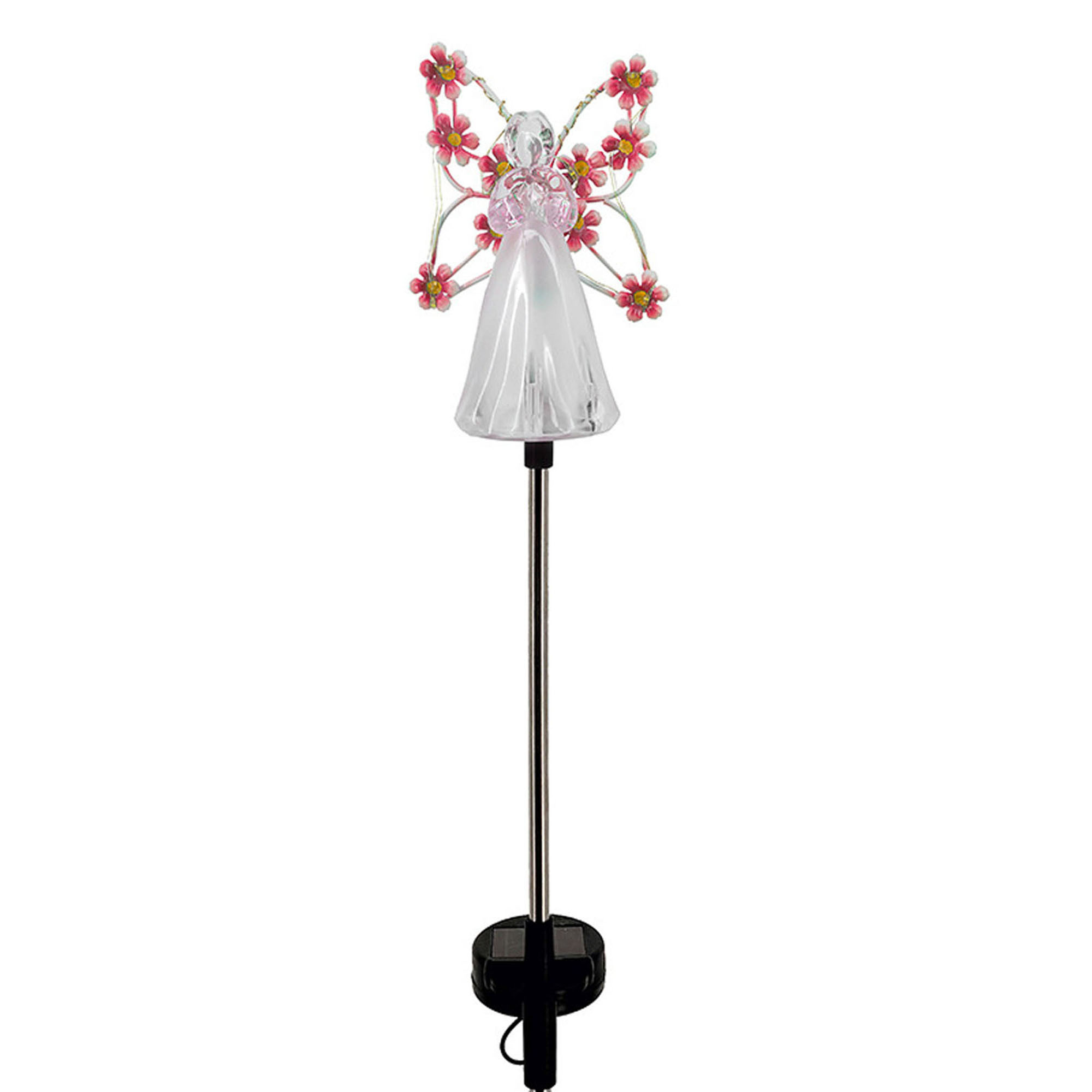 Solar Angel Garden Stake Lights, Angel lamp Solar Lawn Light Angel Solar Lawn Light Mothers Day Garden Gifts Garden Angel Grave Markers for Cemetery Garden Decoration Solar Angel Light Yellow - image 1 of 3