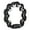Black, variant on Tambourine for Adults Pleasant Jingle Sound Hand Cranked Bell Rings Metal Bell Sound Percussion Instruments Home School Party Supplies Double Jingles Tambourine for Classrooms Bands Orchestras