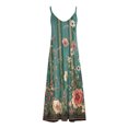 thumbnail image 4 of Ruimatai Women's Flowy V-Neck Printed Maxi Dress Sleeveless Summer Casual Beach Sundress for Travel Party Plus Size, 4 of 5