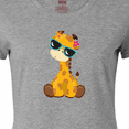 thumbnail image 4 of Inktastic Cute Giraffe, Giraffe with Sunglasses, Cute Animal Women's T-Shirt, 4 of 5