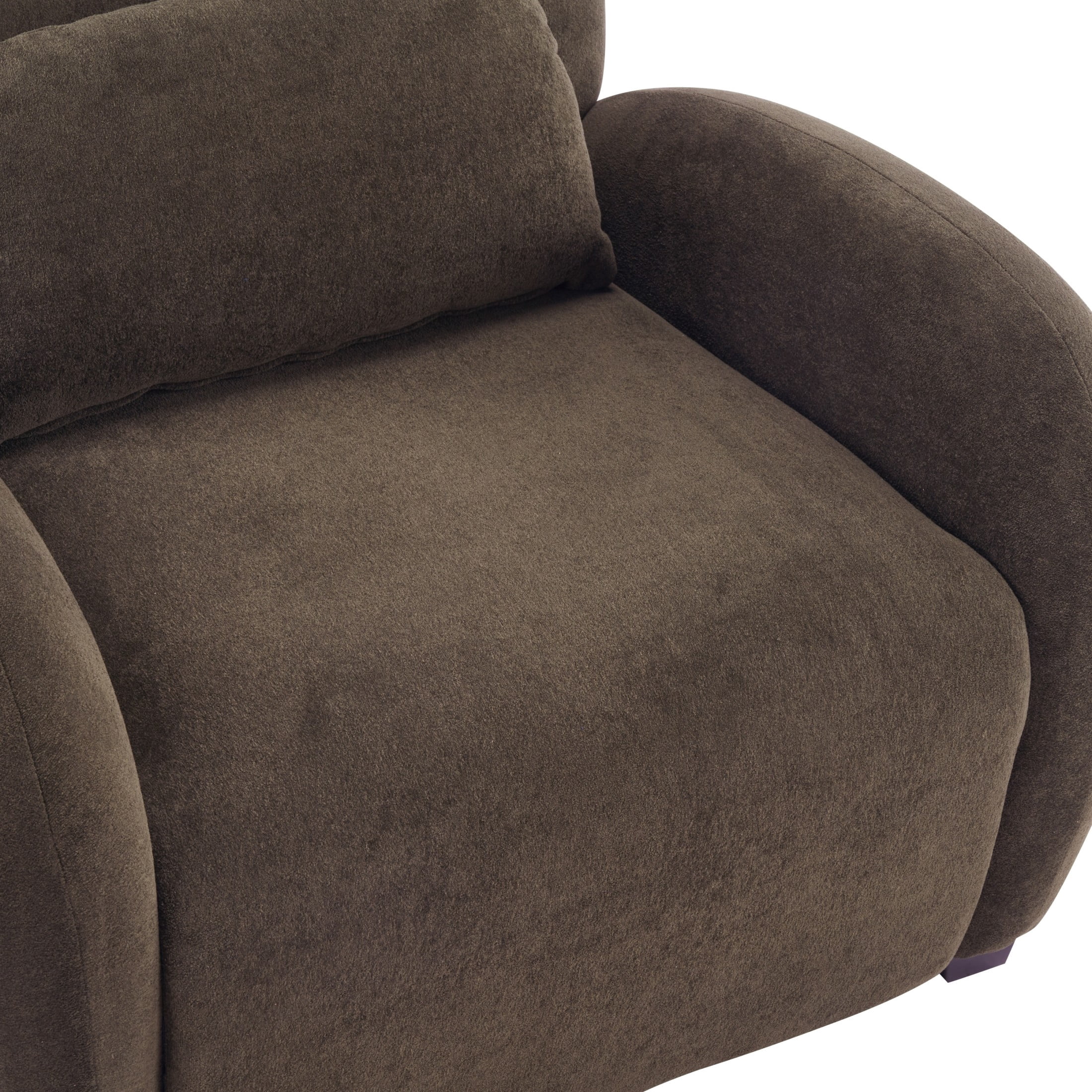 Christopher Knight Home 35" Modern Velvet Accent Armchair with Lumbar Pillow, Rubberwood Legs, Dark Brown, Set of 2