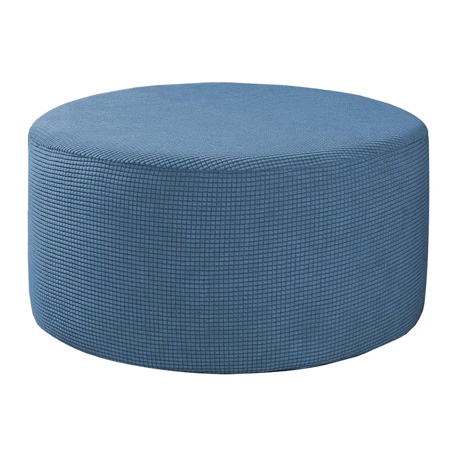 Round Ottoman Slipcover Footstool Protector Covers Storage Ottoman Cover Stretch 