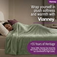thumbnail image 6 of Vianney Sabia King Size Lightweight Fleece Blanket in Sage Green Ultra Soft Cozy Throw for Couch or Bed Year-Round Comfort and Breathable Warmth, 6 of 9