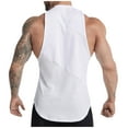 thumbnail image 3 of ZCFZJW Muscle Tank Tops for Men Big and Tall Regular Fit Casual Summer Sleeveless Workout T-Shirts Trendy Solid Color Quick Dry Moisture Wicking Shirts White M, 3 of 6