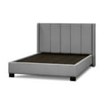 thumbnail image 6 of Sealy Posturepedic Bristol Queen Upholstered Bed in Gray with Solid Wood Legs in Espresso, 6 of 13