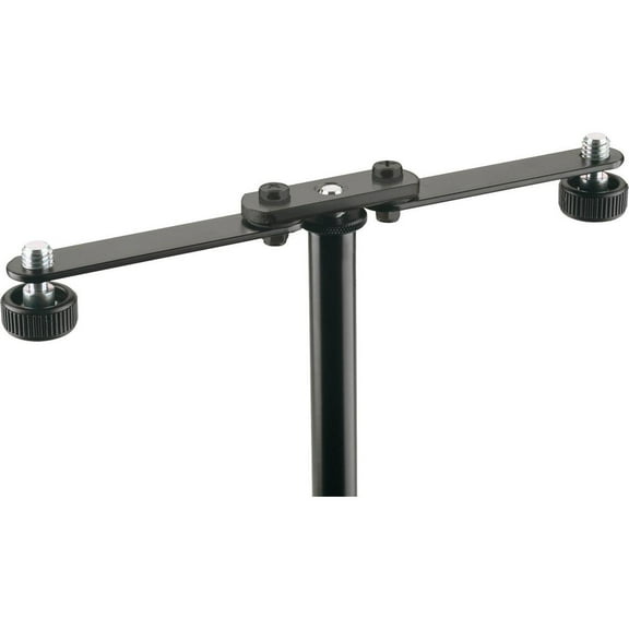 K&M 23510 Flexible Microphone Bar for Microphone Stands, Black