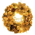 thumbnail image 2 of ¡Ganga del Día!, Guirnalda de decoración navideña colgante de ratán para puerta colgante, diseño de escena de tienda, suministros de decoración navideña Akmoler, 2 of 9