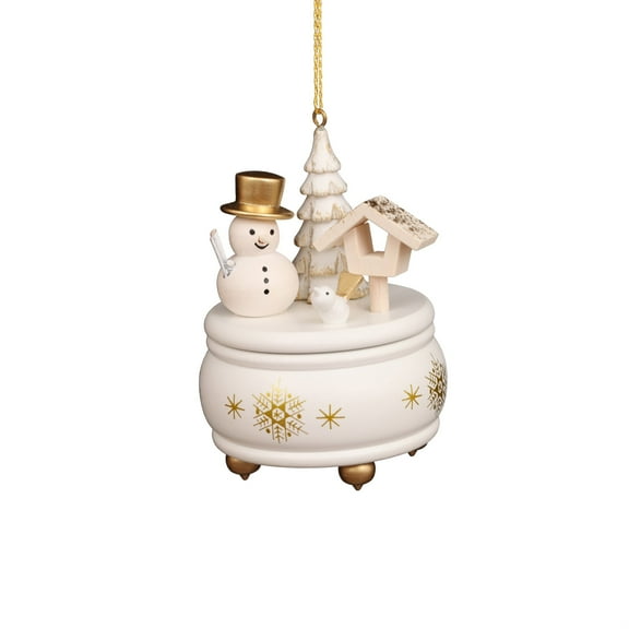 Christian Ulbricht Ornament - Music Box With Snowman