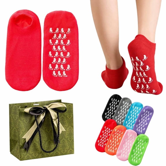 Moisturizing Gel Socks for Women Men, 2026 Universal Moisturizer Silicone Lined Socks, Moisturizing Silicone Spa Gel Socks for Repairing and Softening Dry Cracked Feet Skins