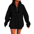 thumbnail image 4 of ZSQDM Blanket Hoodies for Women Women Solid Basic Letter Loose Hoodie Sweatshirt Long Sleeve Pocket Drop Shoulder Pullovers Top Fall Sweaters for Women Women Blending Sweatshirt （Xxl）, 4 of 9